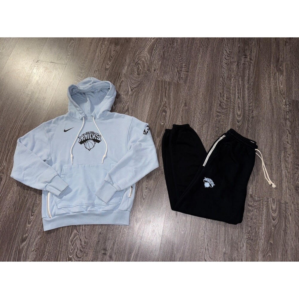 Nike NBA New York Knicks Team Issue PE 2-Piece Sweatsuit Set Men's S Authentic